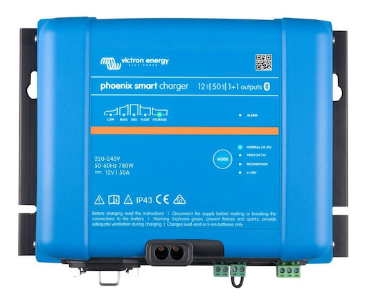 Victron Energy Phoenix Smart IP43 Charger 12/50 (3) 120-240V Φορτιστής Μπαταριών Μολύβδου 12V 50A