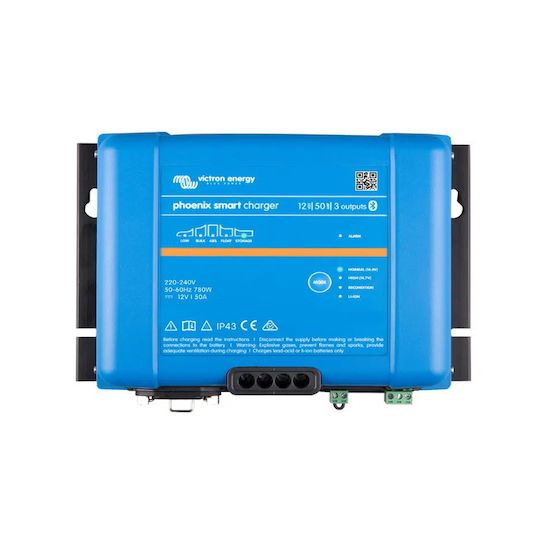 Victron Energy Phoenix Smart IP43 Charger 12/50 (3) 120-240V Φορτιστής Μπαταριών Μολύβδου 12V 50A