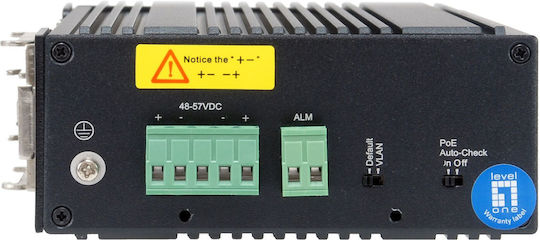 Level One Unmanaged L2 PoE+ Switch with 10 Gigabit (1Gbps) Ethernet Ports