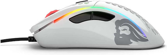 Glorious PC Gaming Race Model D RGB Gaming Ποντίκι 12000 DPI Glossy White