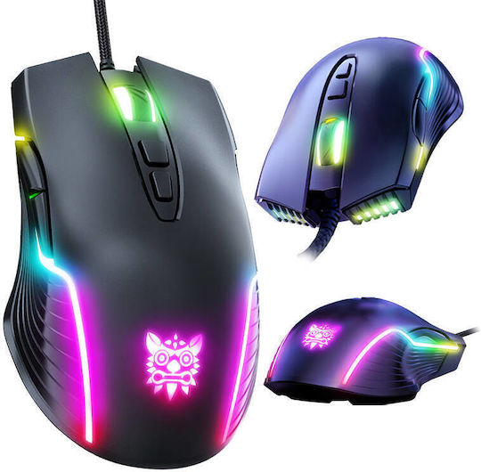 Onikuma CW905 RGB Gaming Mouse 6400 DPI Black