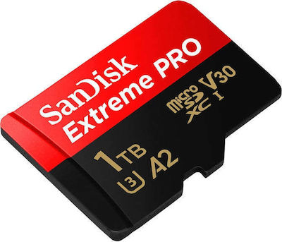 Sandisk Extreme Pro microSDXC 1.0TB Clasa 10 U3 V30 A2 UHS-I cu adaptor