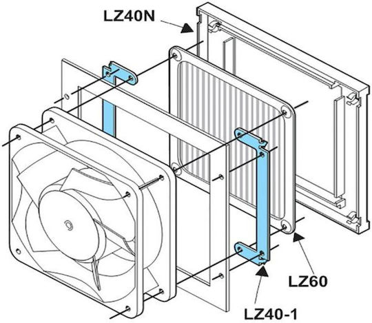 Ebmpapst Filtru Ventilator LZ40-N 130 x 155mm