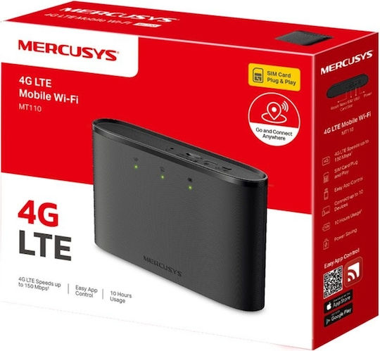 Mercusys MT110 v1 Drahtlos 4G Tragbarer Hotspot Wi‑Fi 4