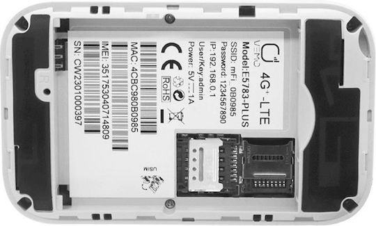 E5783 Plus Ασύρματο 4G Φορητό Hotspot Wi‑Fi 4