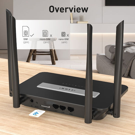EDUP EP-N7503AC Безжичен 4G с 2 Порта Ethernet