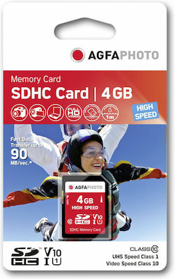 AgfaPhoto SDHC 4GB Class 10 U1 V10 High Speed