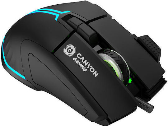 Canyon Fortnax GM-636 RGB Геймърска Мишка 20000 DPI Черен