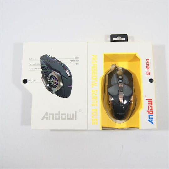 Andowl Q-804 Gaming Ποντίκι Μαύρο