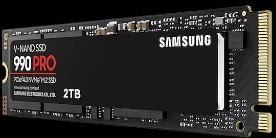 Samsung 990 PRO SSD 2TB τύπου M.2 με σύνδεση PCI Express 4.0 (PS5 Compatible) MZ-V9P2T0BW