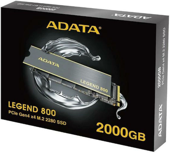 Adata Legend 800 SSD 2TB M.2 NVMe PCI Express 4.0 ALEG-800-2000GCS