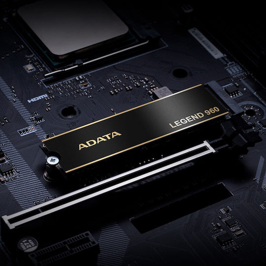 Adata Legend SSD 2TB τύπου M.2 με σύνδεση PCI Express 4.0 και Ψύκτρα (PS5 Compatible) ALEG-960-2TCS