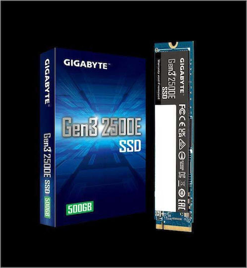 Gigabyte Gen3 2500E SSD 500GB M.2 Type with PCI Express 3.0 Connection G325E500G