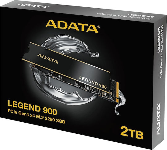 Adata Legend 900 SSD 2TB M.2 Type with PCI Express 4.0 Connection Compatible with PlayStation 5 SLEG-900-2TCS