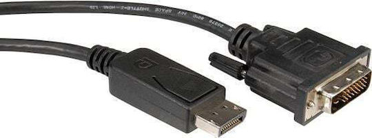 Value 2m DVI-D male to DisplayPort male Cable Black (11.99.5610)