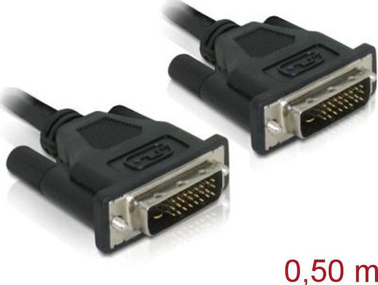 DeLock Cablu DVI-D - DVI-D 0.5m Negru (84369)