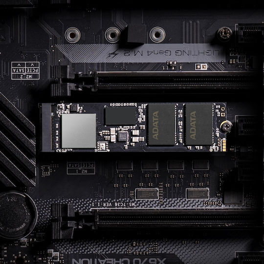 Adata XPG Gammix S70 Blade SSD 4TB M.2 Type with PCI Express 4.0 Connection and Heatsink PS5 Compatible AGAMMIXS70B-4T-CS
