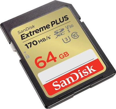 Sandisk Extreme Plus SDXC 64GB Clasa 10 U3 V30 UHS-I