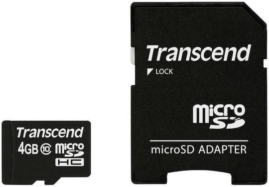 Transcend Premium microSDHC 4GB UHS-I 45MB/s with Adapter
