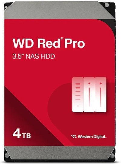 Western Digital Red Pro 4TB HDD Hard Drive 3.5" SATA III 7200rpm with 256MB Cache for NAS