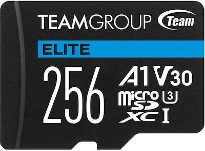 TeamGroup Elite microSDXC 256GB Class 10 U3 V30 A1 UHS-I with Adapter