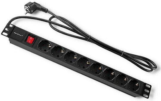 Power Strip for 1U RACK Πολύπριζο Rack 54469 1τμχ