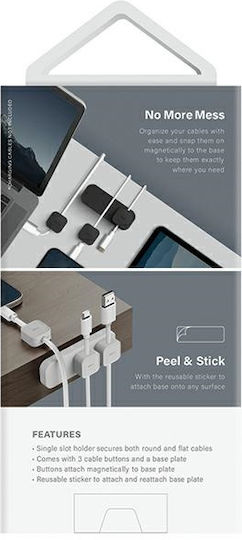 Uniq Cable Marking Pod Mag To Cables + Base Gray 1 Piece