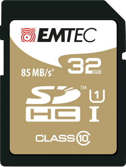 Emtec Gold+ SDHC 32GB U1 85MB/s με αντάπτορα