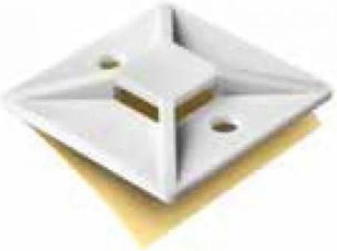 Panafix Panafix Прилепваща Кабелна Връзка Mount 30mm x 30mm 100pcs Бял 08-00304 100pcs