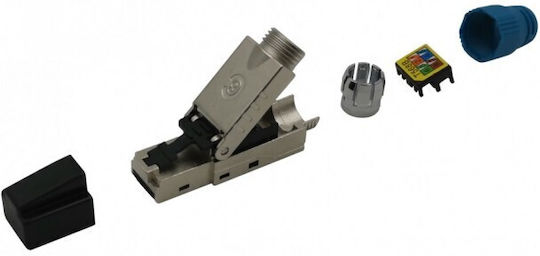 Techly RJ45 Plug Cat8.1 STP Self Locking Black 1τμχ 109191