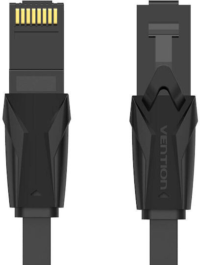 Vention Flat U/UTP Cat.6 Gigabit Network Cable Ethernet 0.75m Black