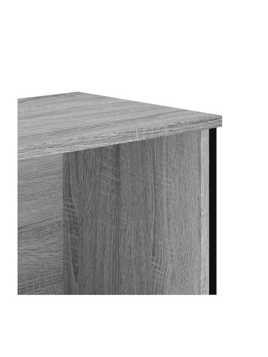 Βιβλιοθήκη Γκρι Sonoma 80x31x106εκ.