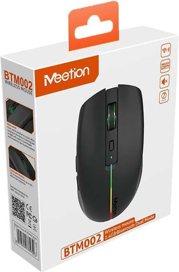 Meetion BTM002 Безжичен Bluetooth Мишка Черен