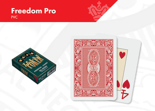 Dal Negro Freedom Plastic Poker Deck 2 Jumbo Blue