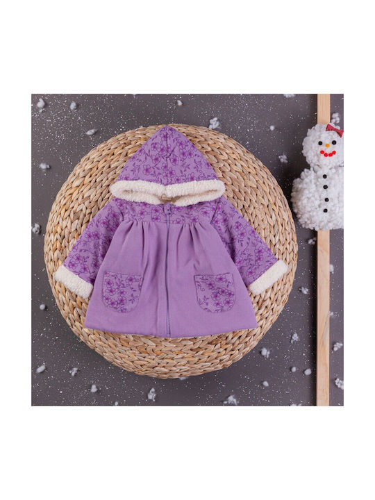 Kinderjacke mit Futter Purple