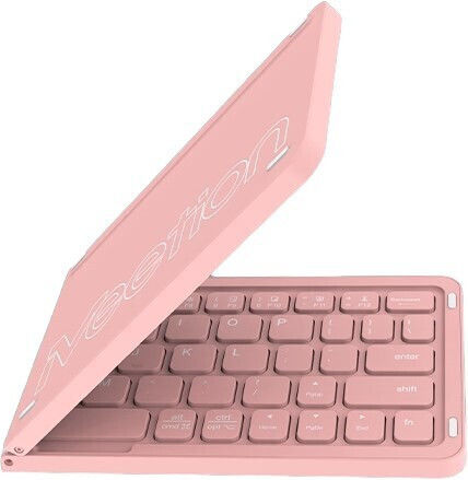 Meetion MT-BTK001 Kabellos Bluetooth Nur Tastatur Englisch US Rosa