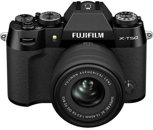Fujifilm X-T50 Mirrorless Camera Kit (XC 15-45mm F3.5-5.6 OIS PZ) Black