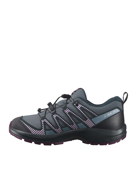 Kids Hiking Boots Xa Pro V8 Waterproof Gray