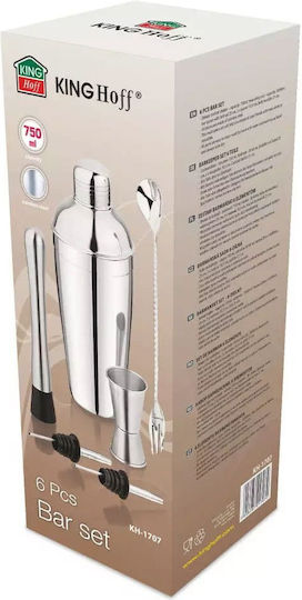 Bartender Set Cocktails 6 Pcs Shaker Kinghoff Kh-1707