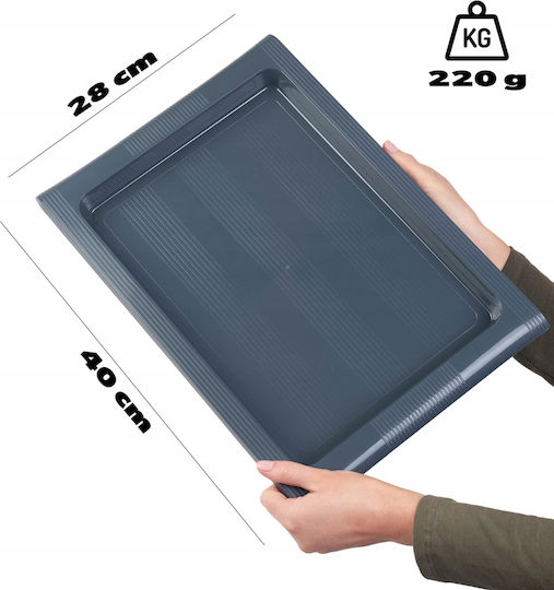 Kadax Πλαστικός Δίσκος Σερβιρίσματος 40x28cm