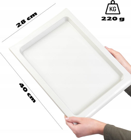 Kadax Πλαστικός Δίσκος Σερβιρίσματος 40x28cm