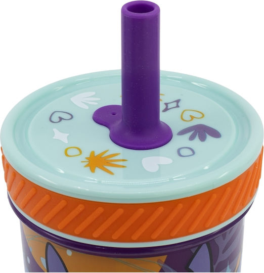 Stor Stitch Pahar pentru apa din Plastic cu pai 370ml