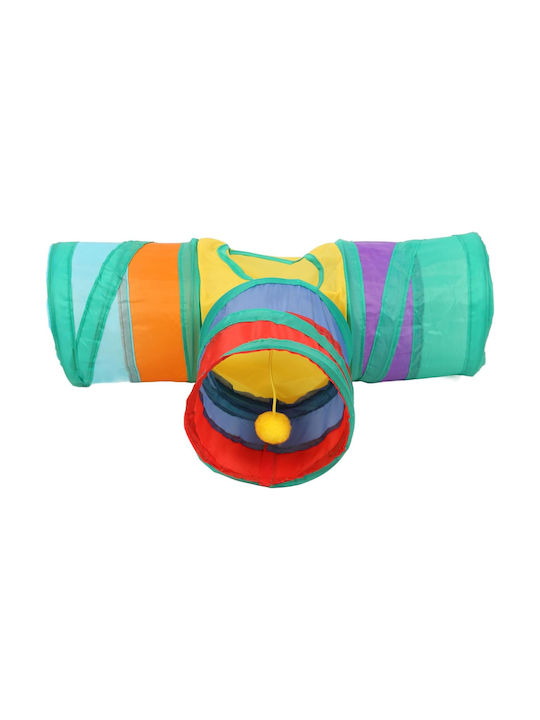 Interaktiver Tunnel für kleine Tiere Zola Polyester 80x55 cm Mehrfarbig