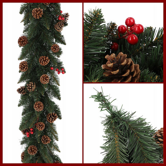 Kadax Christmas Garland 115 Cm Dense Pinecones
