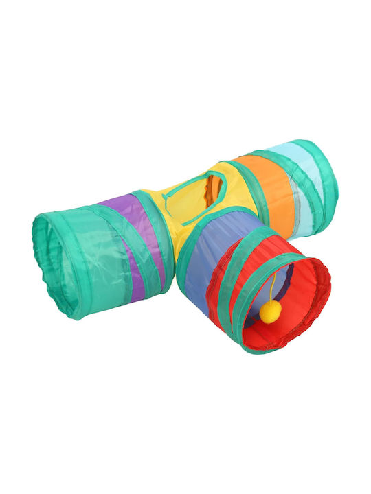 Interaktiver Tunnel für kleine Tiere Zola Polyester 80x55 cm Mehrfarbig
