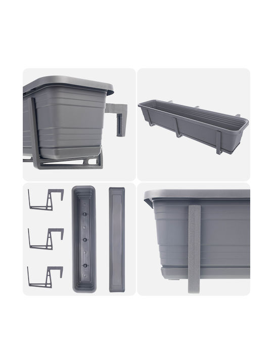 Kadax Balkon Blumenkasten 80cm Griffe Basis Balkon Geländer