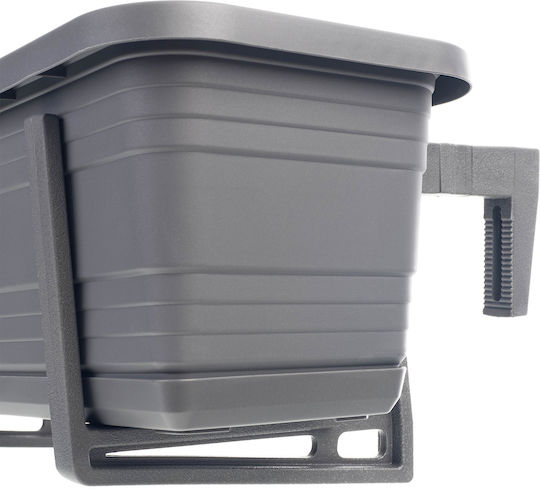 Kadax Balcony Box Planter 80cm Handles Base Balcony Railing