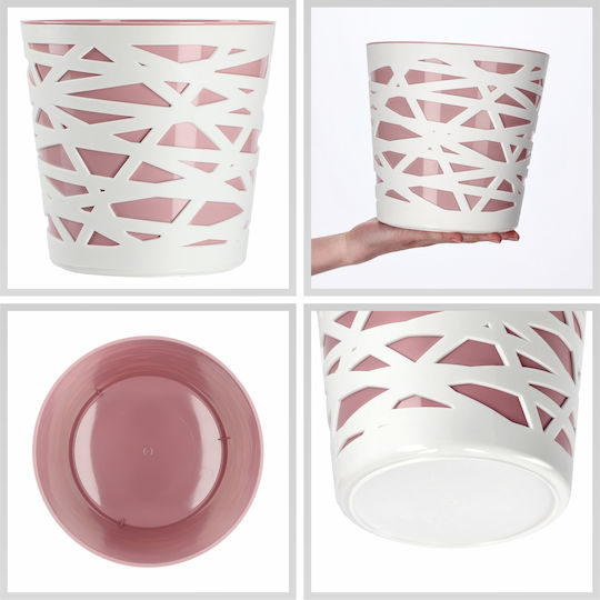 Kadax Flower Pot Plastic Planter Insert Flowers Plants 19 Cm Pink