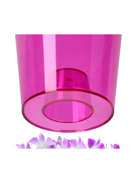 Kadax Orchid Pot Cover Plastic Flower Planter 12 Cm Pink Kadax Orchid Pot Cover Plastic Flower Planter 12 Cm Pink