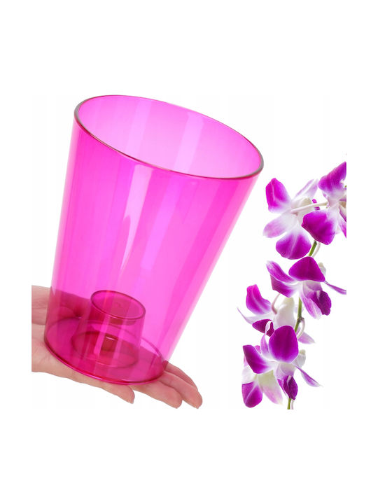 Kadax Ghiveci pentru Orhidee din Plastic 12 cm Roz